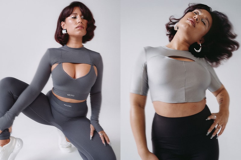 raye music artist hm sportswear leggings sports bras 