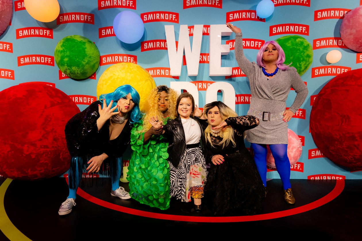 smirnoff we do we global campaign event london fats timbo melanie c drag syndrome jonbers blonde disabled party 