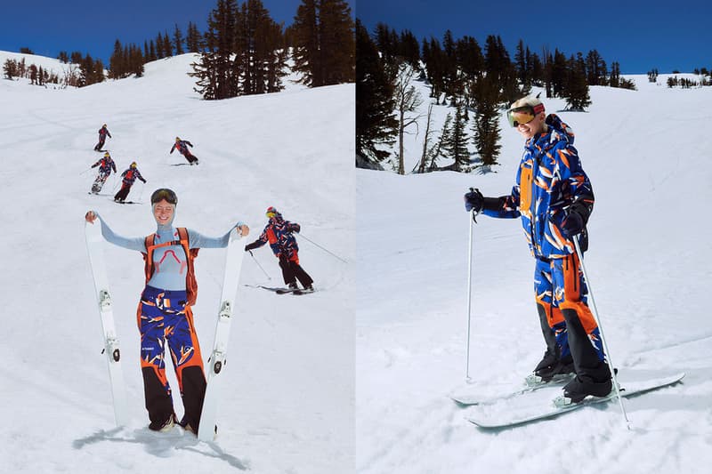 iris law stella mccartney adidas ski slope skis snow
