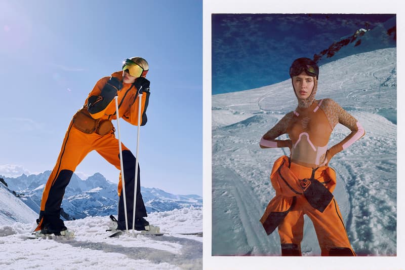 iris law stella mccartney adidas ski slope skis snow
