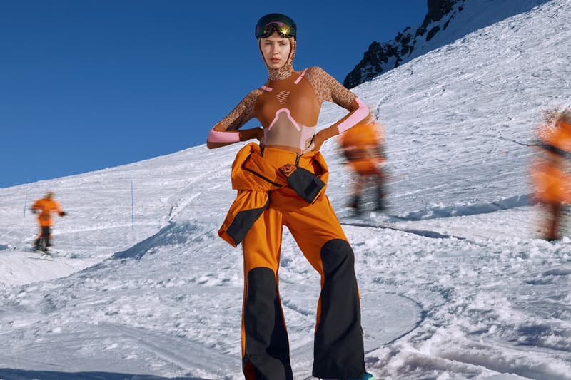 iris law stella mccartney adidas ski slope skis snow