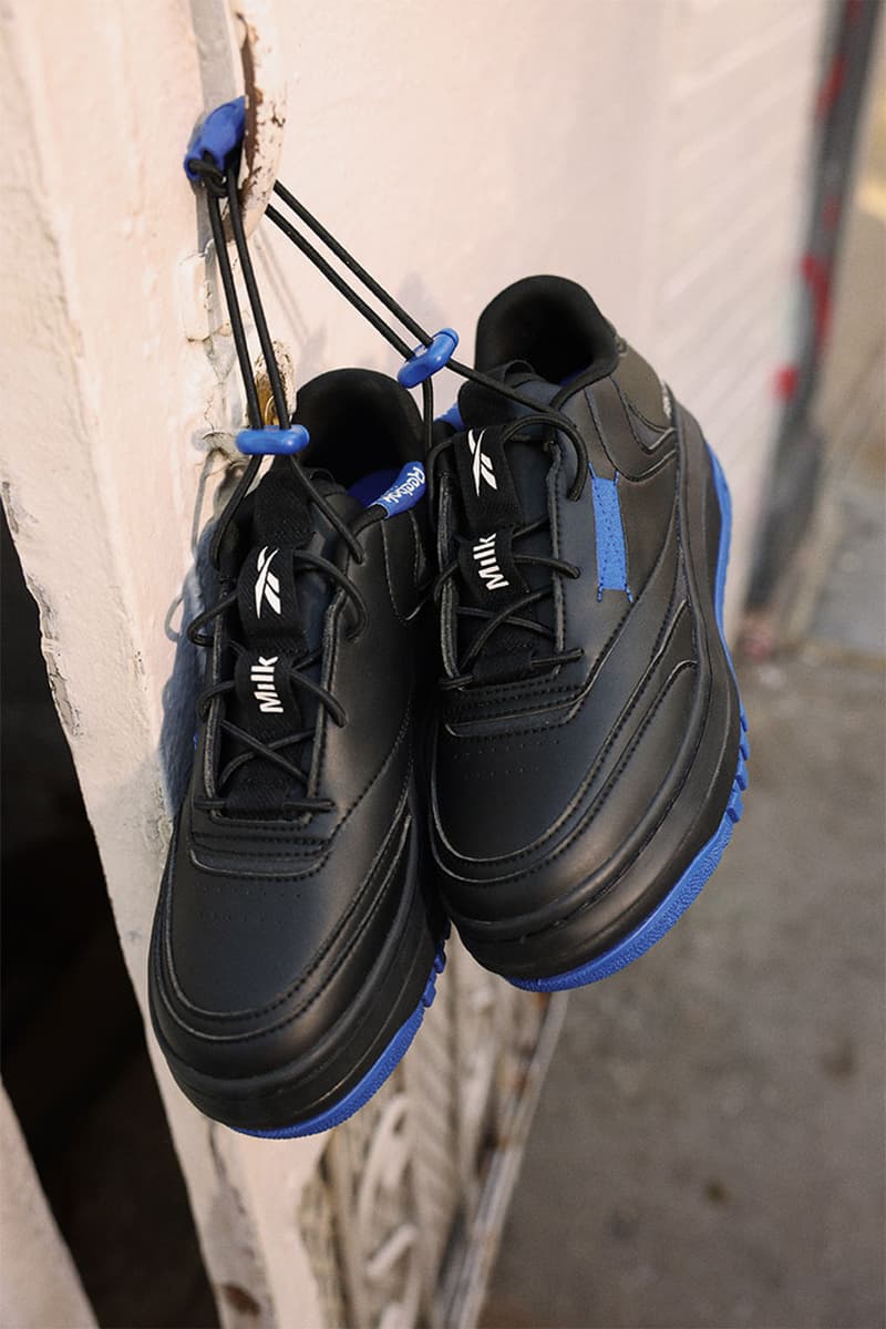 milk makeup, rebook, sneakers, outerwear, workwear, equipment essentials collection, creative, milk studios 