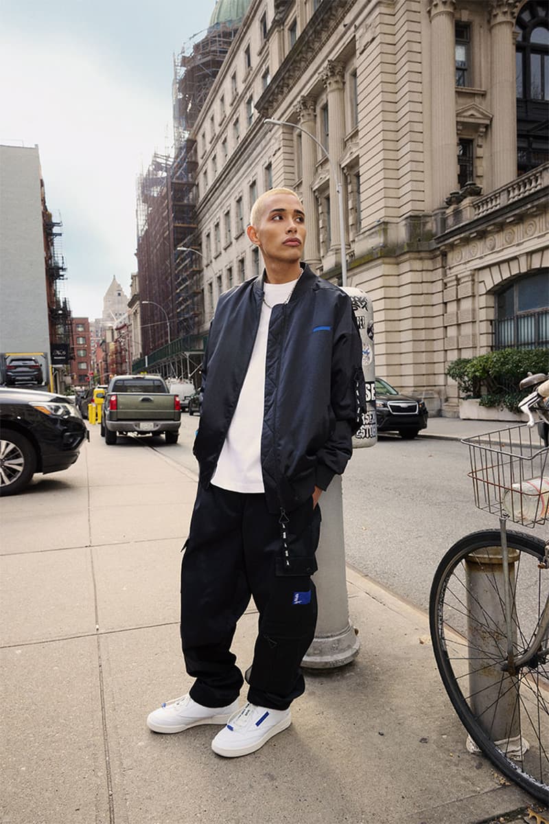 milk makeup, rebook, sneakers, outerwear, workwear, equipment essentials collection, creative, milk studios 