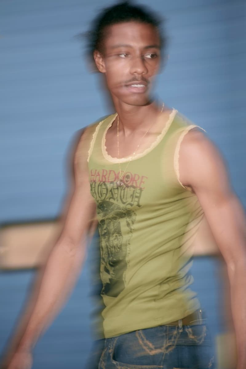 aries campaign spring summer models paparazzi cameras blurry 