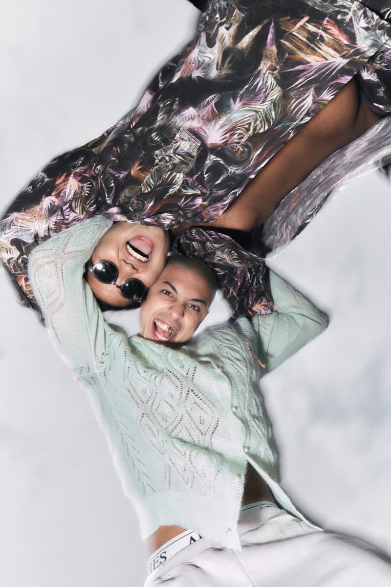 aries campaign spring summer models paparazzi cameras blurry 