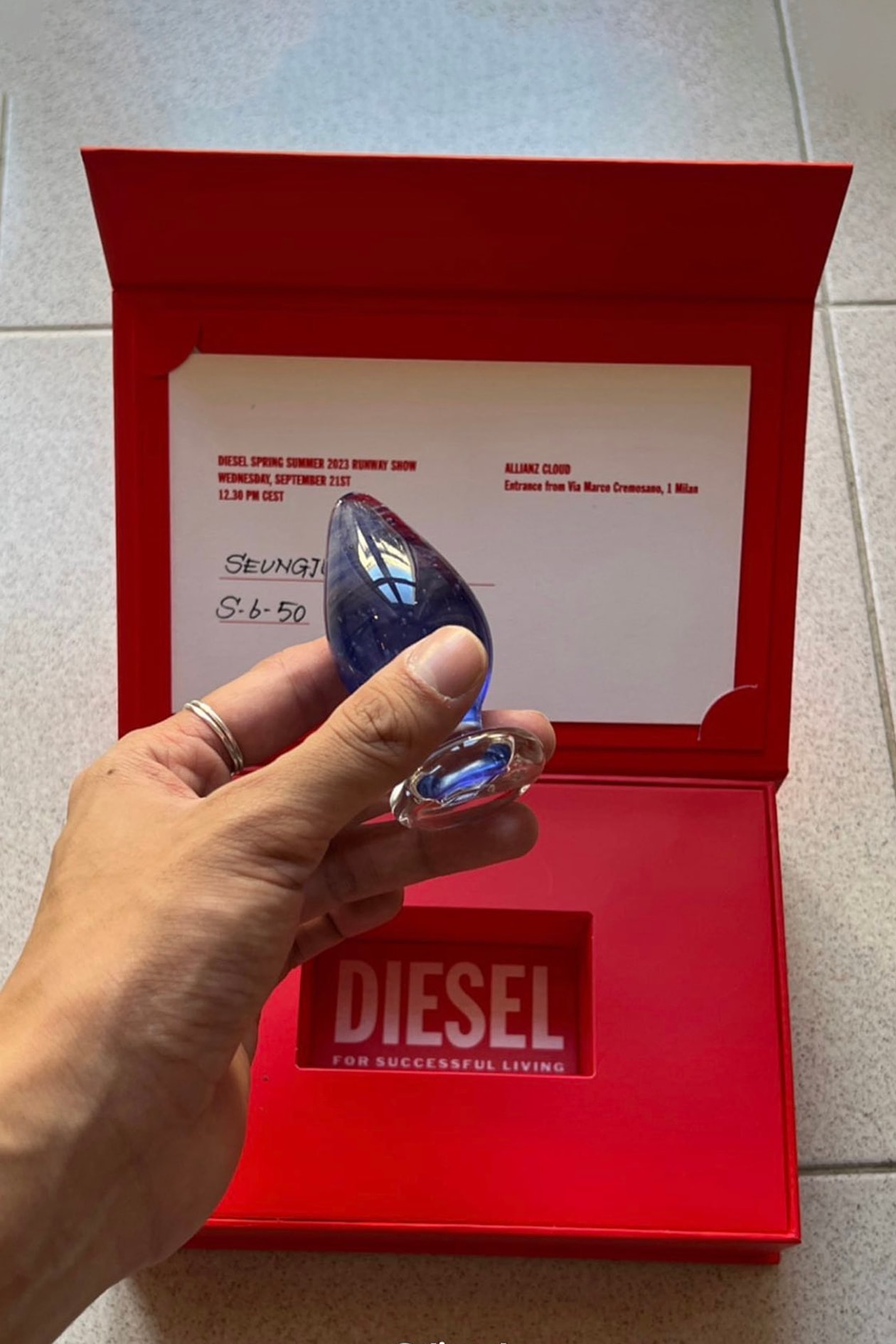 fashion diesel collections campaigns Milan fashion week spring summer 2023 fall winter 2023 2024 sex positivity tom of Finland durex lelo sexual wellness