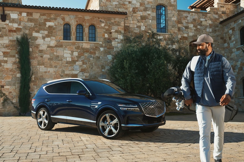 genesis pga tours los angeles la golf event annual tournament sports competitive tiger woods invitational metalwood studio gv80 suv charlie sifford february 2024 