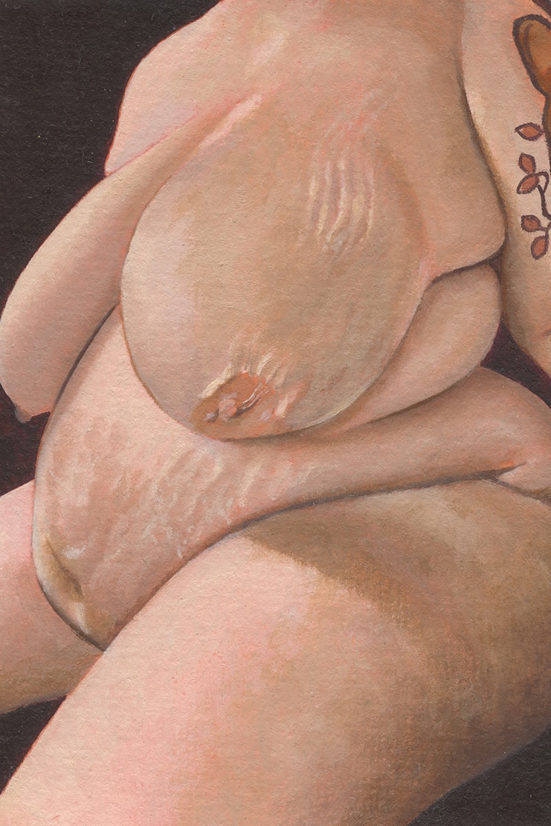art women bodies painting artists milk glass flesh breast nipple