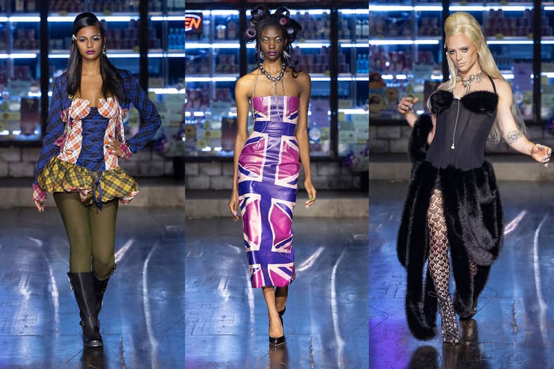 sinead gorey london runway corner shop heaven drag queens bimini bon boulash dresses platform shoes ipod shuffle