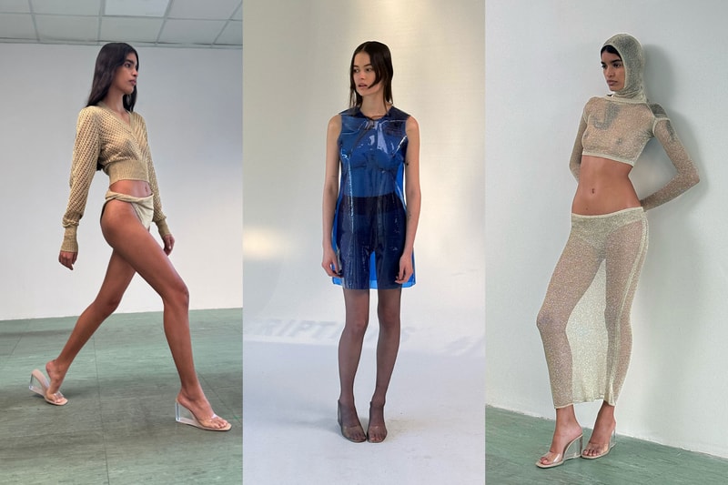 supriya lele collection lookbook sheer tops dresses gowns