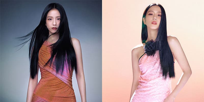 self portrait dress gown pink ruffle jisoo kpop music star