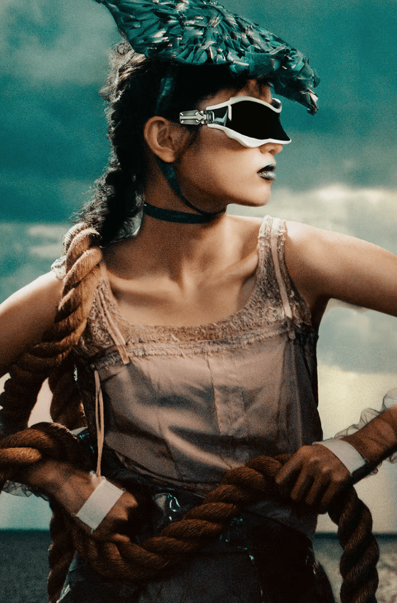 gentle monster maison margiela sunglasses glasses black white silver