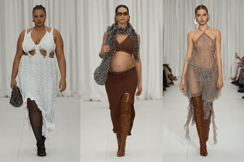 fashion week runway plus size curve models london paris new york sinead o dwyer ester manas 
