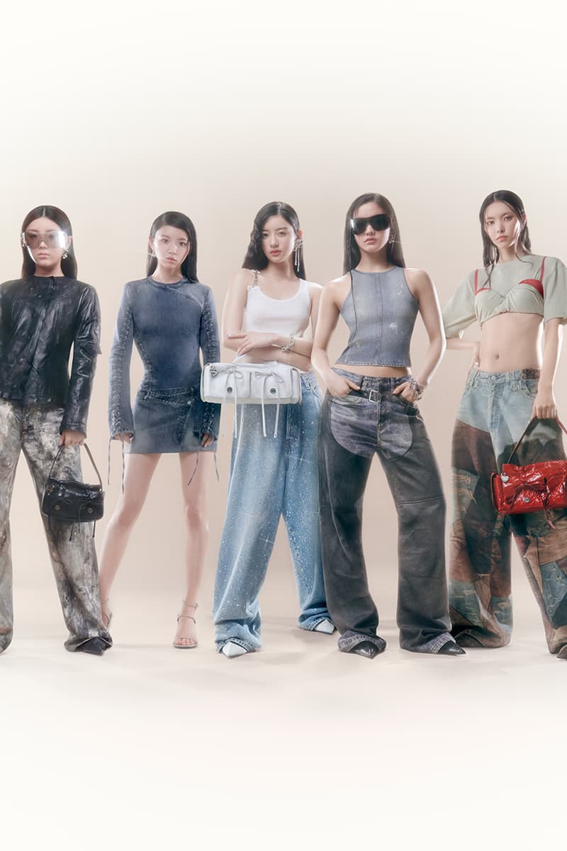 kpop girl group band singers acne studios campaign clothes bags bows