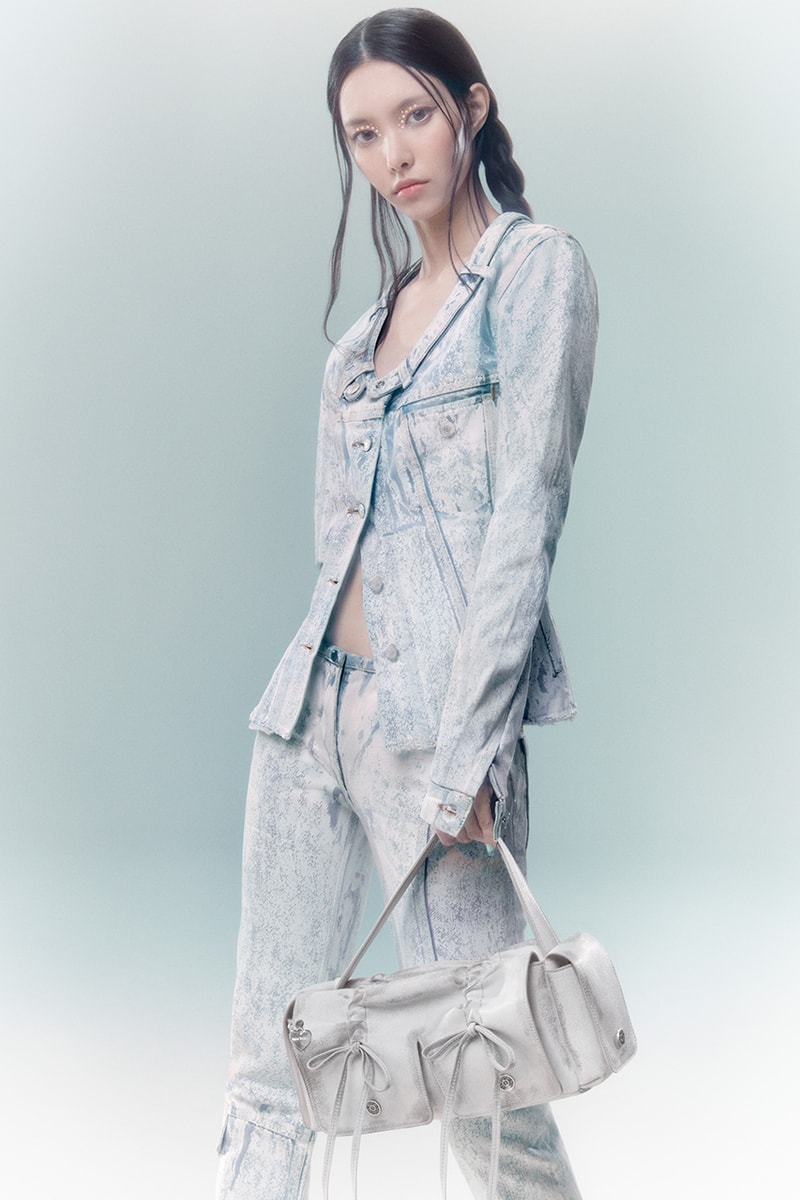 kpop girl group band singers acne studios campaign clothes bags bows