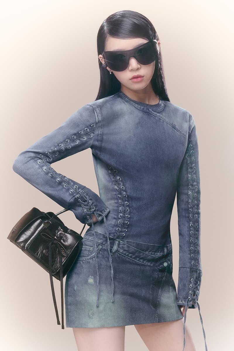 kpop girl group band singers acne studios campaign clothes bags bows