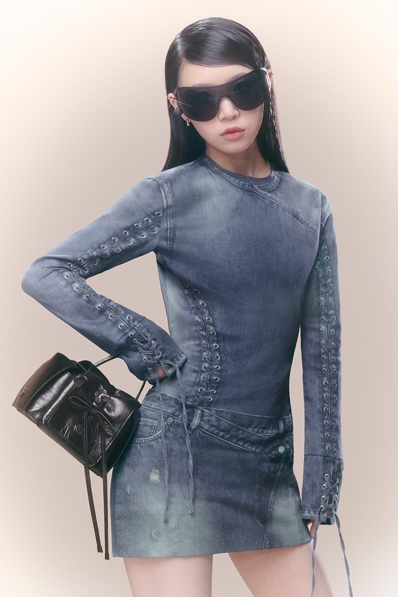 kpop girl group band singers acne studios campaign clothes bags bows