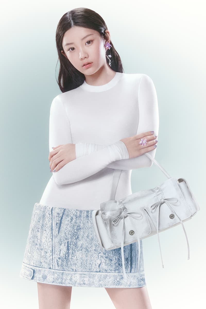 kpop girl group band singers acne studios campaign clothes bags bows