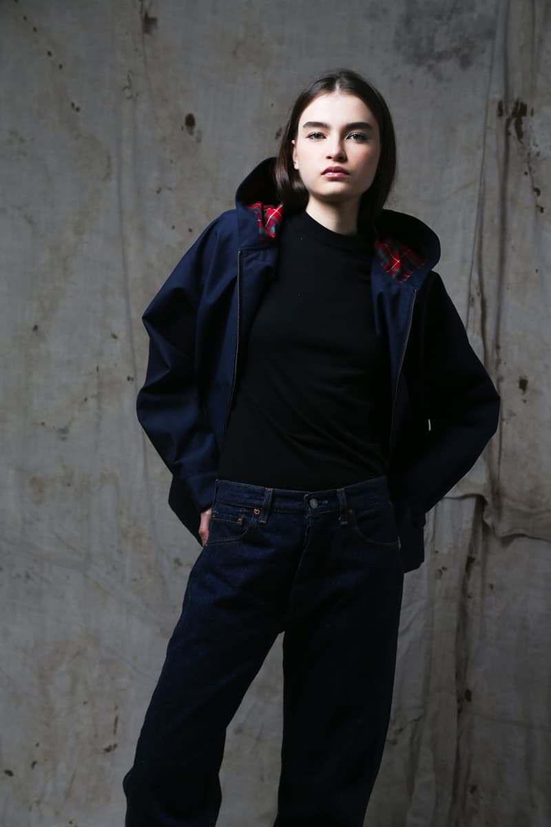 baracuta lady fall winter 2024 collection outerwear harrington g9 g4 leather jackets wool coat knitwear british uniform 85 womenswear 40 piece