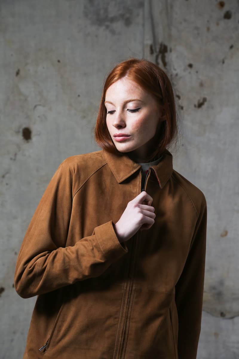 baracuta lady fall winter 2024 collection outerwear harrington g9 g4 leather jackets wool coat knitwear british uniform 85 womenswear 40 piece