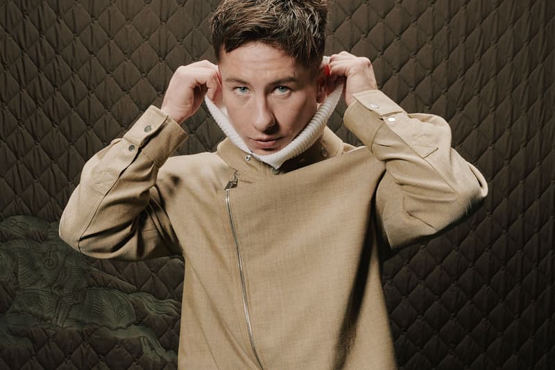 burberry barry keoghan red carpet blazer checks fashion show