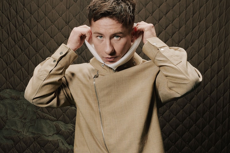 burberry barry keoghan red carpet blazer checks fashion show