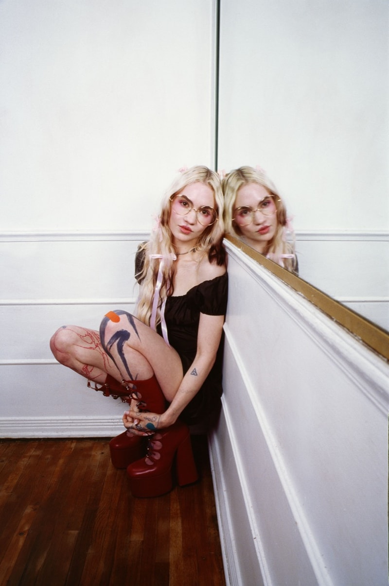 ice spice solange hayley williams grimes heaven marc jacobs campaign boots dresses tub