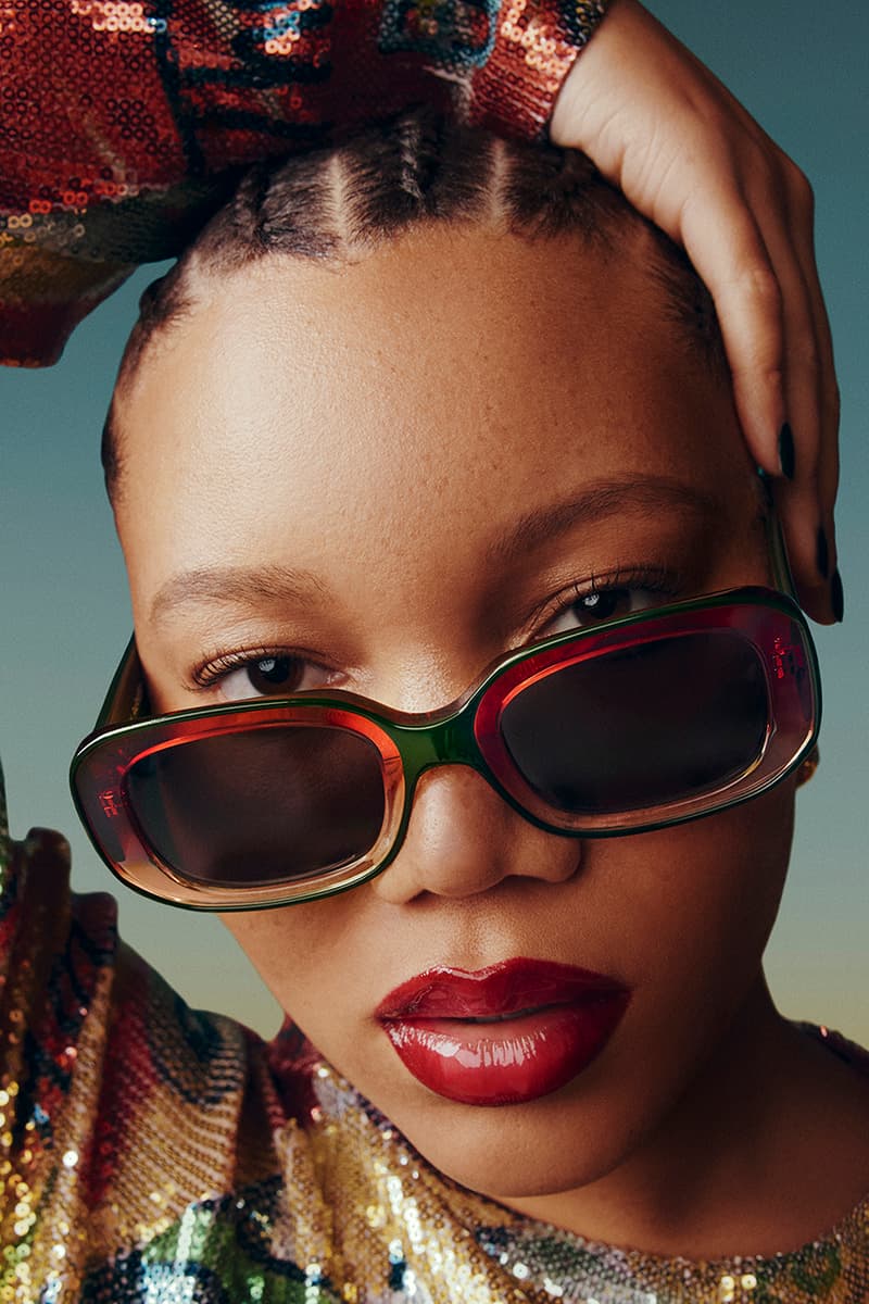 warby parker theophilo sunglasses shaunie collection collaboration eyewear black fashion fair where to buy release information