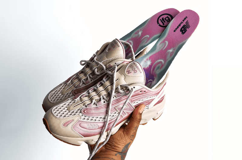 joe freshgoods new balance sneakers shoes pink silver 