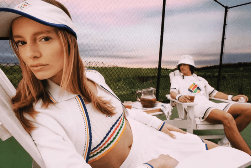 zendaya miu miu fashion runway tennis skirt dress lacoste white