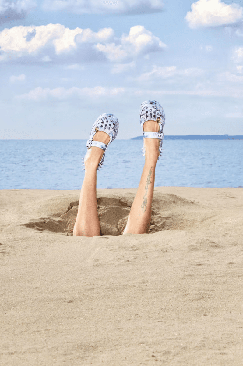 collina strada ugg shoes naked body woman mary jane clogs pink black spike jelly