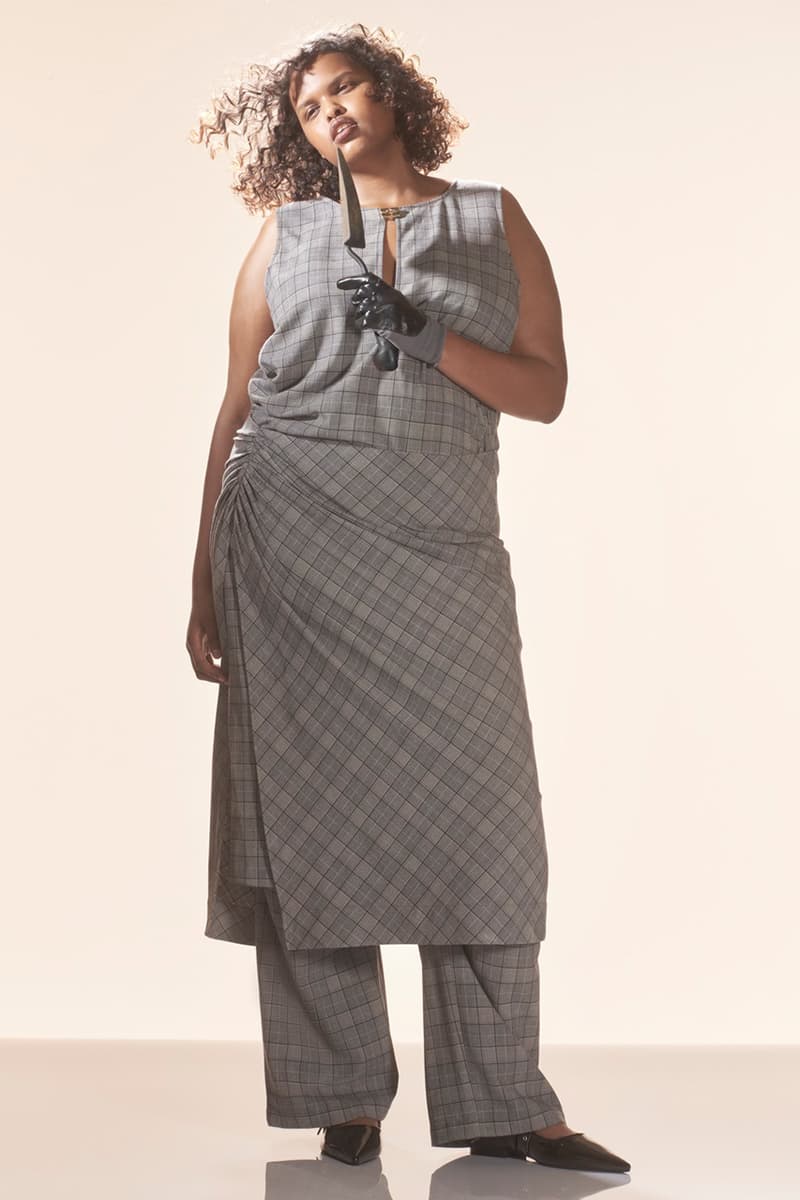 ganni paloma elsesser plus size curve model dress