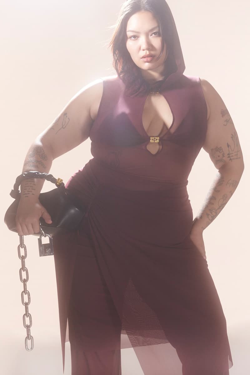 ganni paloma elsesser plus size curve model dress