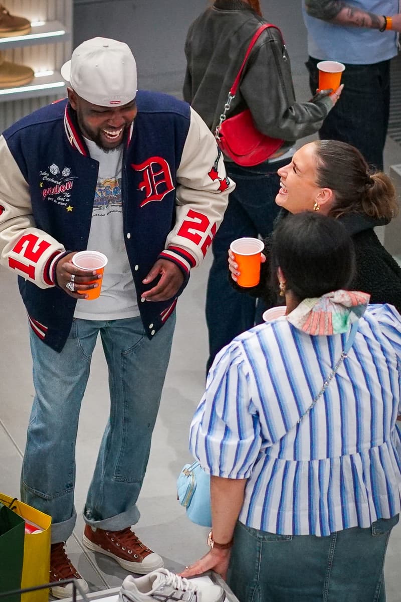 sneaker sisterhood converse offspring anniversary party workshop de luxe kats corner creative customization tufting keychains dj saint Ludo kings cross