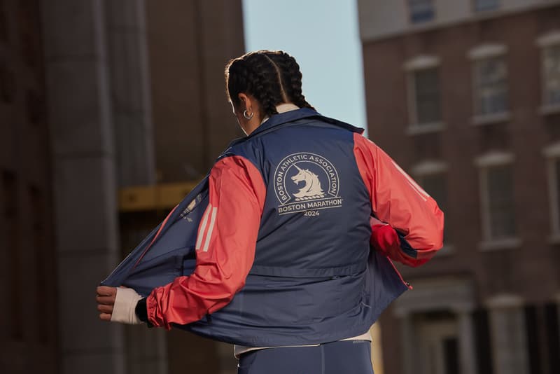 Boston Marathon 2024 celebration jacket grete waitz jack norway blue red story olympics adidas boston athletic association running