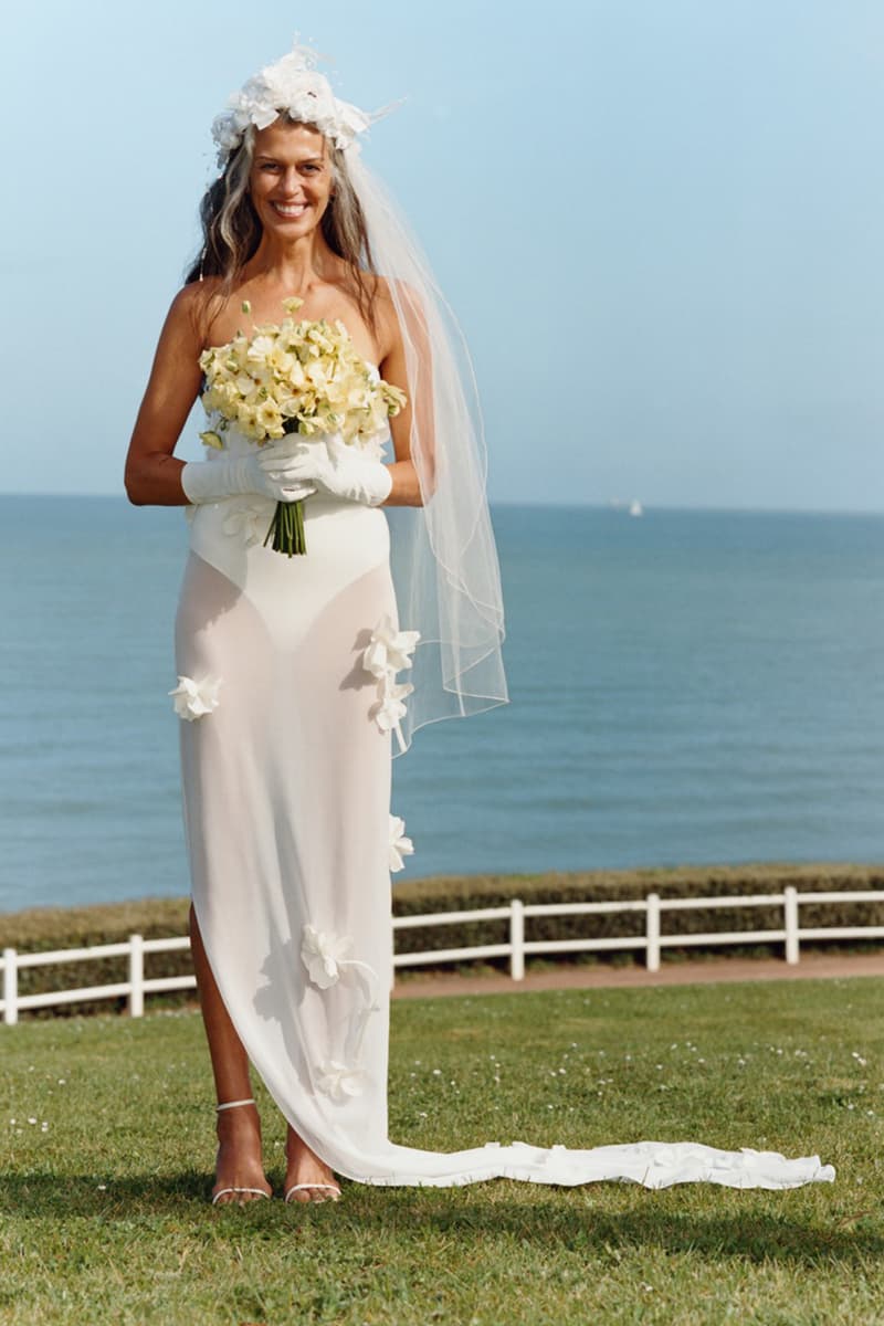 jacquemus beach wedding couple girls red dresses women bridal white