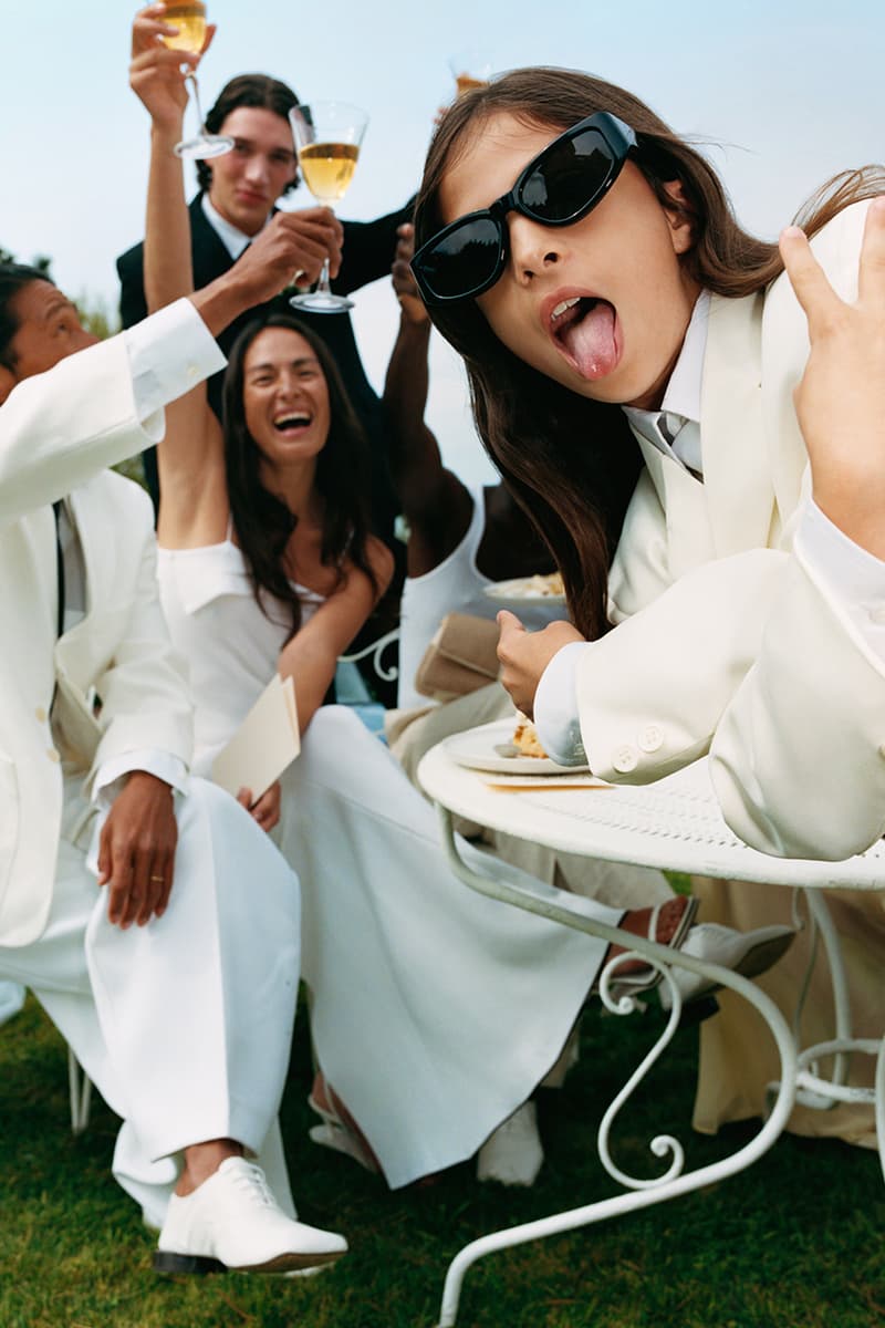 jacquemus beach wedding couple girls red dresses women bridal white