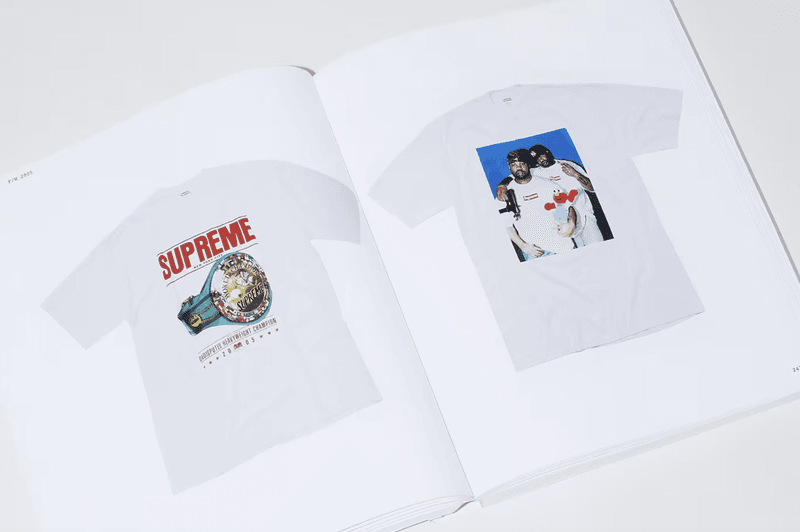 supreme white book tshirts red box logo magazine film photography