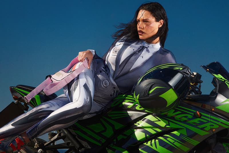 puma ottolinger model alva claire woman motorbike 