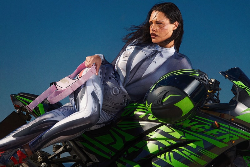 puma ottolinger model alva claire woman motorbike 
