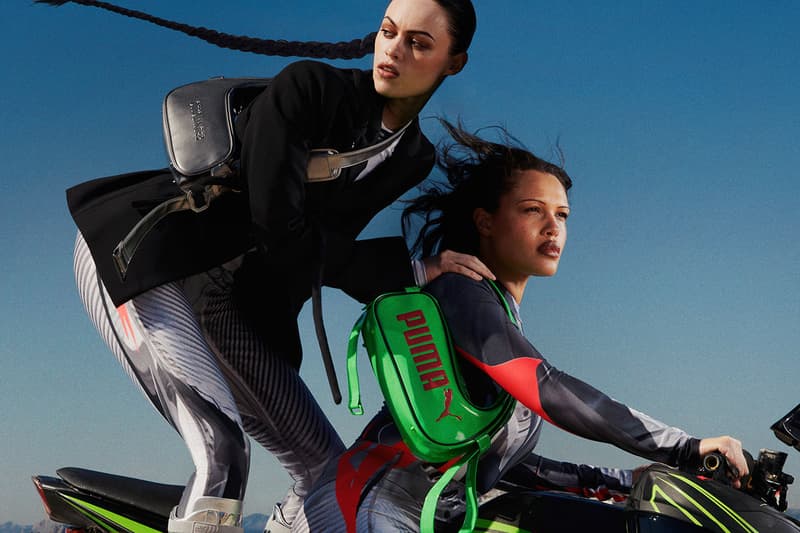 puma ottolinger model alva claire woman motorbike 