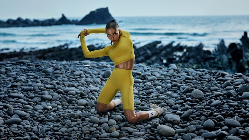 fka twigs musician singer girl on running trainers fitness