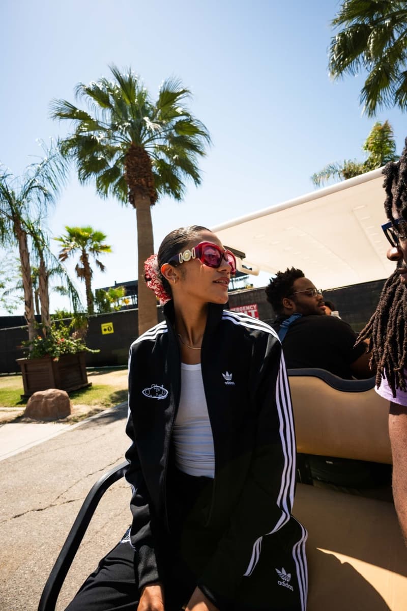 olivia dean adidas tracksuit track pants tshirt music artist performer