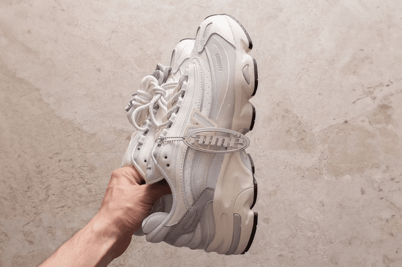 aime leon dore new balance trainers white shoes laces table