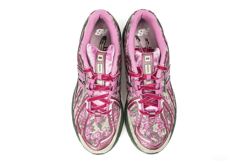 jack harlow new balance 1906 sneaker pink flower shoe floral 