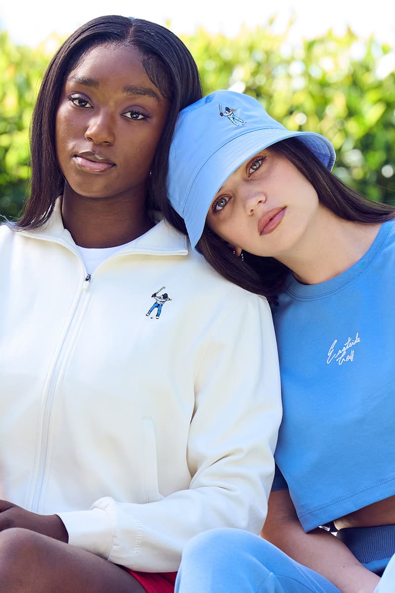 eastside golf women collection logo swingman tracksuit polo crop top tee skirt skort dress blue red pink black white