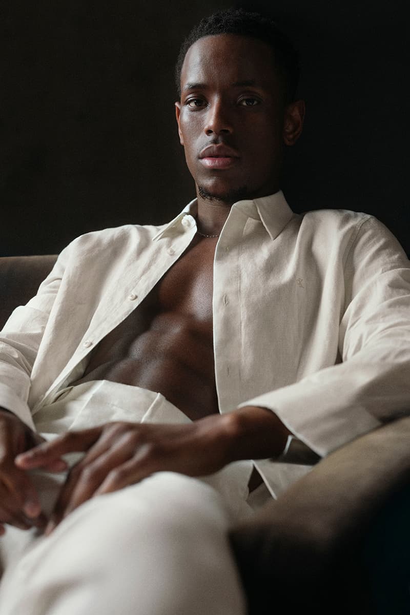 calvin klein micheal ward body man vittoria ceretti shirt sofa