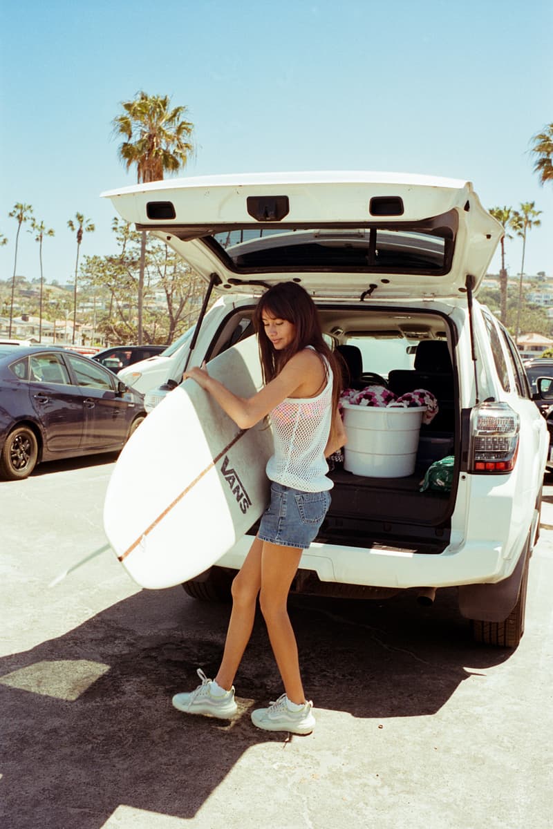 vans madeline miller surf team rider day in the life video waves san diego ocean beach surfer pro surfer