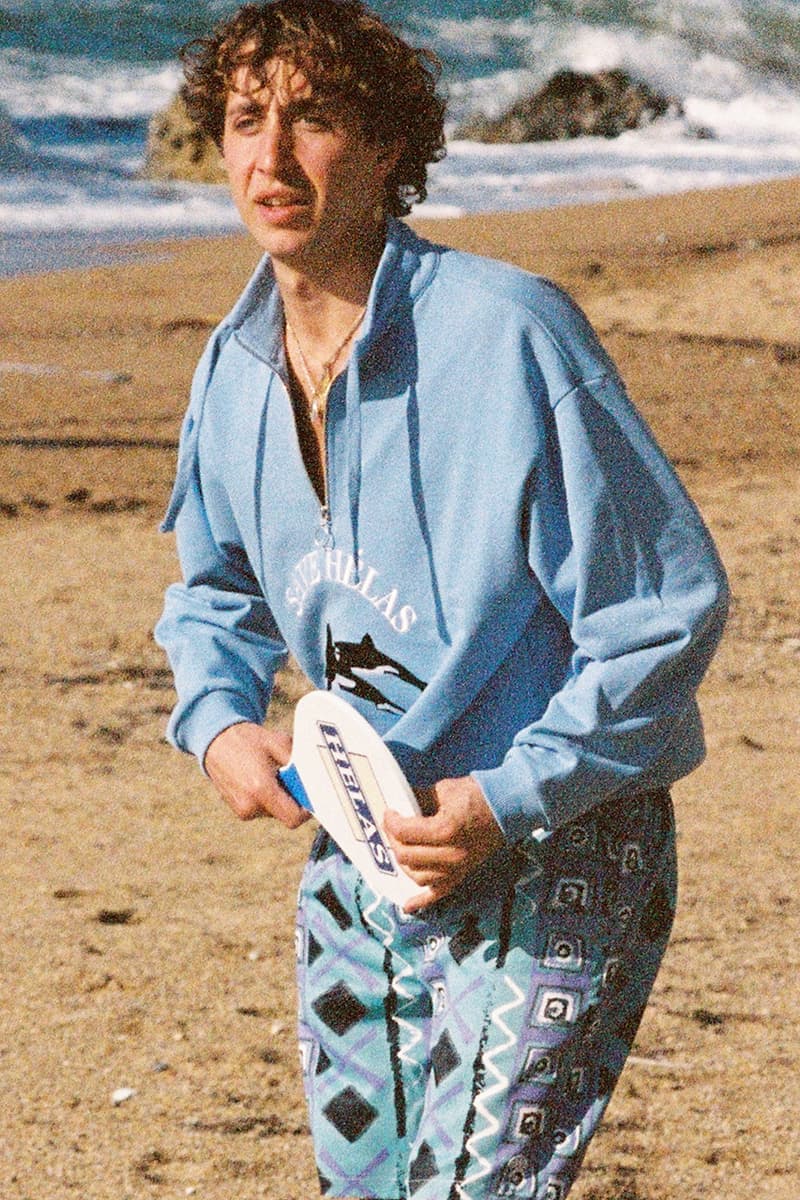 helas brand summer campaign girls boys golf surfing beach 