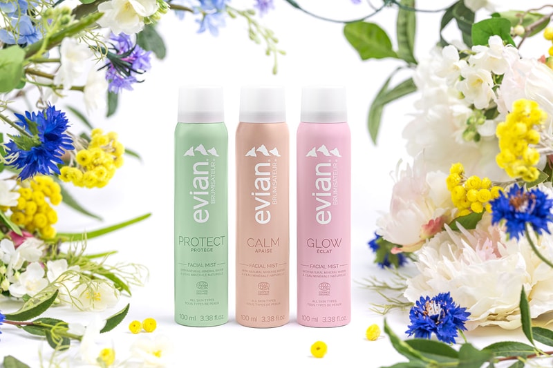 Evian, water, water bottle, face mist, Evian Pure, Evian Calm, Evian Protect, Summer must-haves, summer skin, hydrated skin 